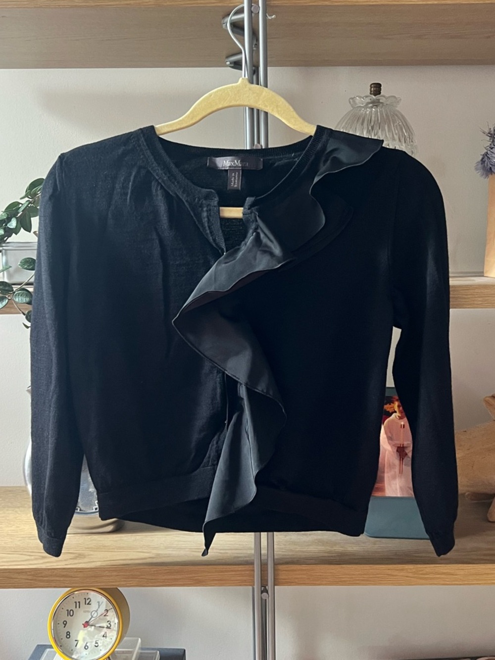 MaxMara Ruffle Cardigan
